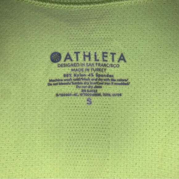 Athleta Speedlight Seamless Tank Top Women’s Size Small Bright Neon Racerback - Picture 6 of 7